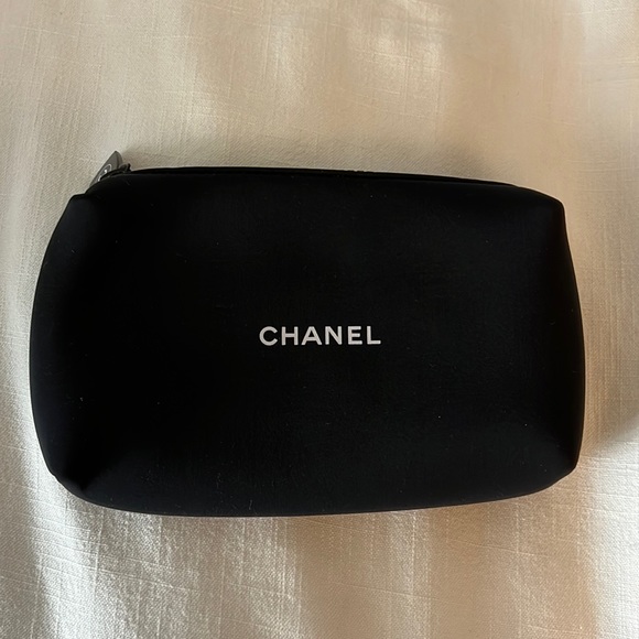 Black Chanel Cosmetic Pouch 100% Authentic - Picture 1 of 6